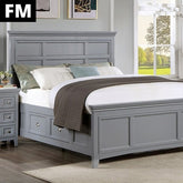 Castlile Bed Model Fm7413Gy-Full Bed By Furniture Of America